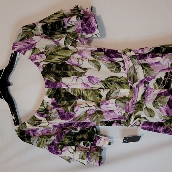 𝅺gabby Skye Floral Off The Shoulder Fit and Flare Dress - Picture 14 of 14